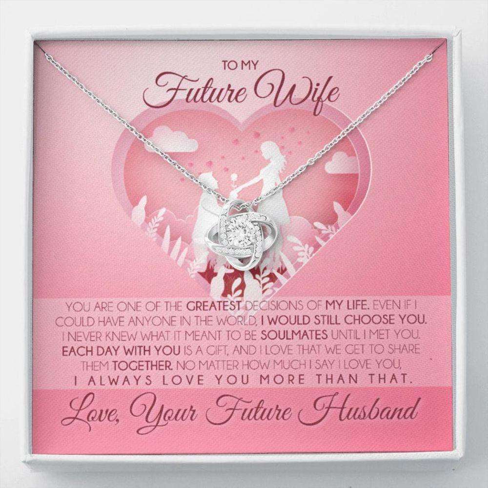 Girlfriend Necklace, Future Wife Necklace, Necklace Gift For Future Wife From Husband, Gift For Girlfriend, Bride, Fiance, Wedding Gifts For Friend Rakva