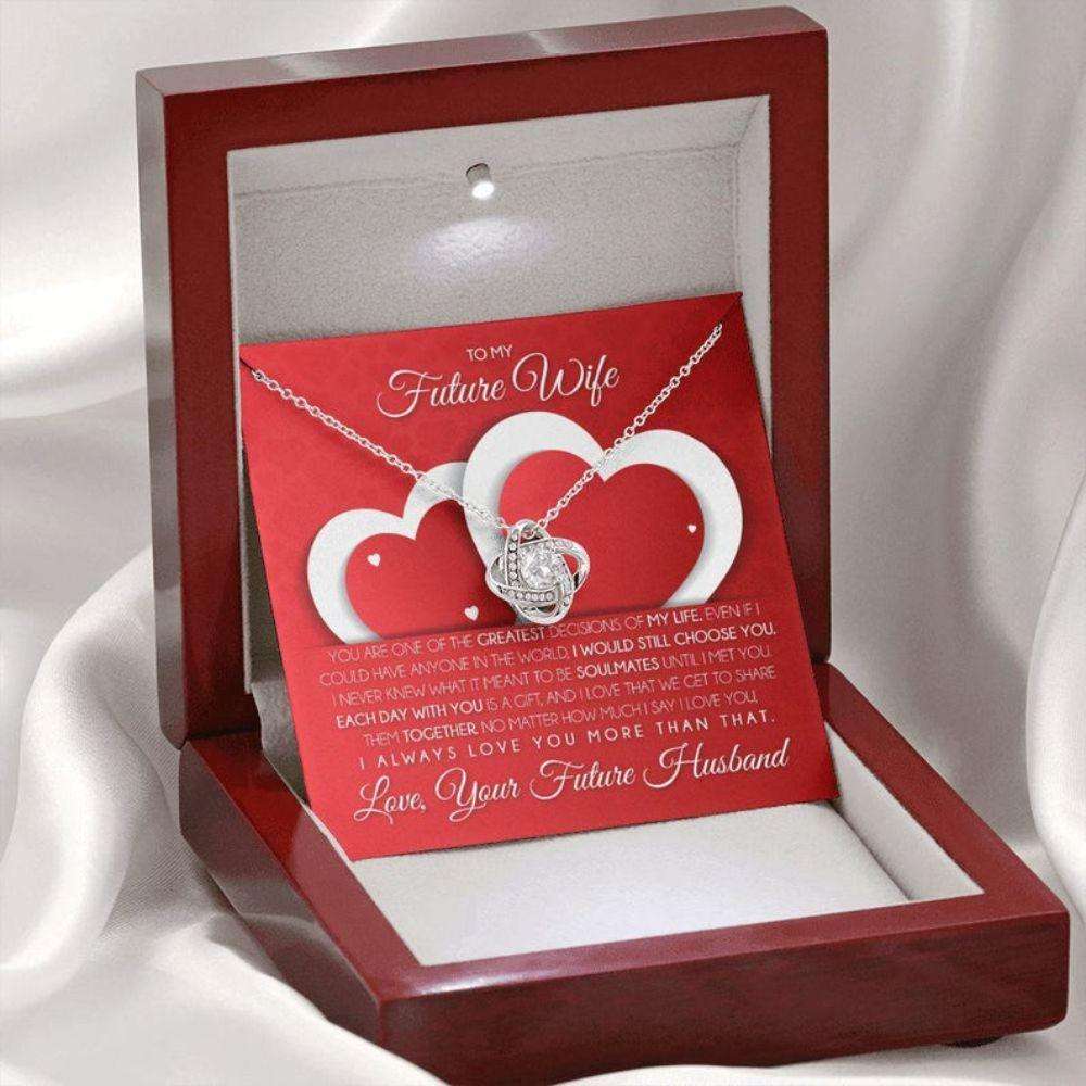 Girlfriend Necklace, Future Wife Necklace, Necklace Gift For Future Wife From Husband, Gift For Girlfriend, Bride, Fiance, Wedding Gifts For Friend Rakva