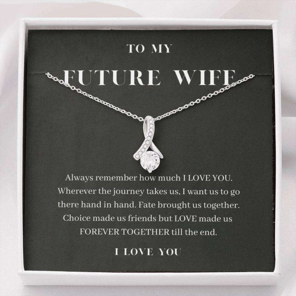 Girlfriend Necklace, Future Wife Necklace, To My Future Wife Necklace, Forever Together, Sentimental Gift For Bride From Groom Gift For Bride Rakva