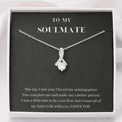 Girlfriend Necklace, Future Wife Necklace, To My Soulmate Necklace, You Complete Me, Gift For Wife, Girlfriend, Fiance, Future Wife For Karwa Chauth Rakva