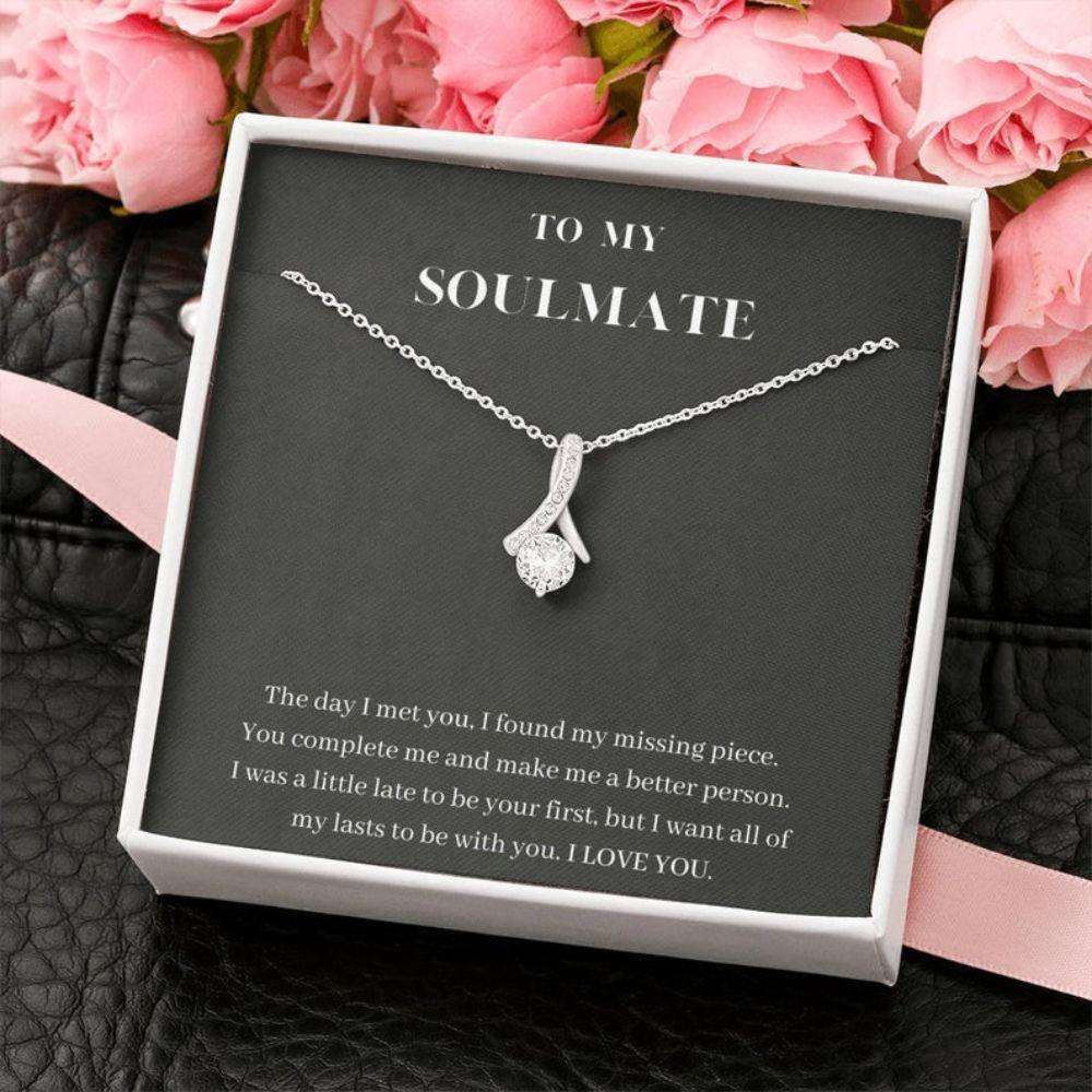 Girlfriend Necklace, Future Wife Necklace, To My Soulmate Necklace, You Complete Me, Gift For Wife, Girlfriend, Fiance, Future Wife For Karwa Chauth Rakva