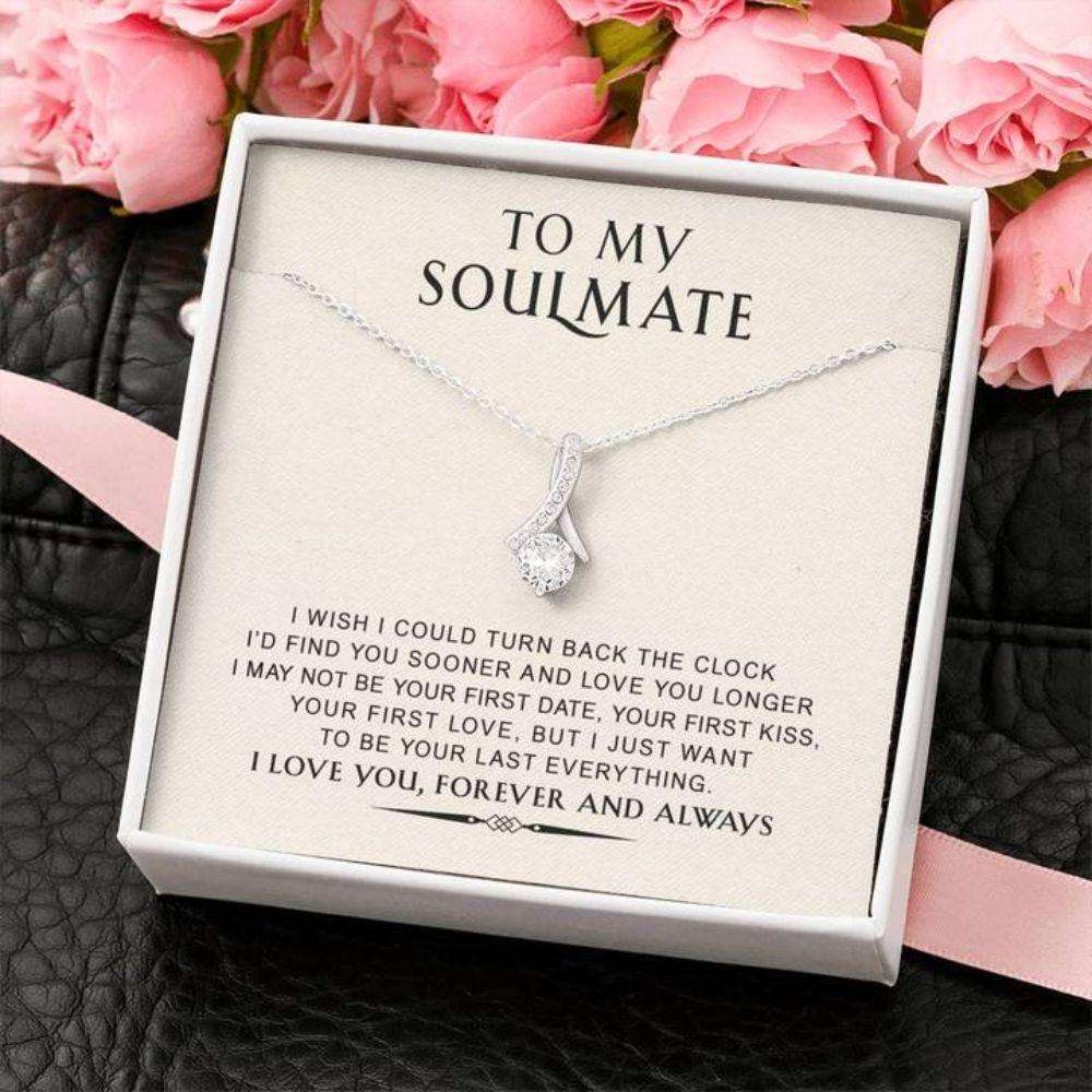 Girlfriend Necklace, Future Wife Necklace, Wife Necklace, To My Soulmate Necklace Gift For Karwa Chauth Rakva