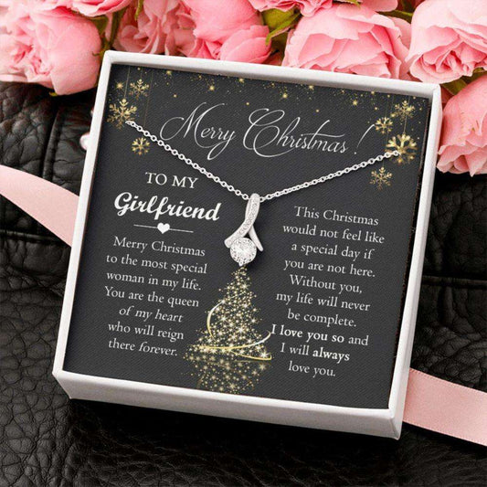 Girlfriend Necklace, Girlfriend Christmas Necklace, Future Wife Christmas Necklace, Romantic Christmas Necklace From Boyfriend Gifts For Friend Rakva