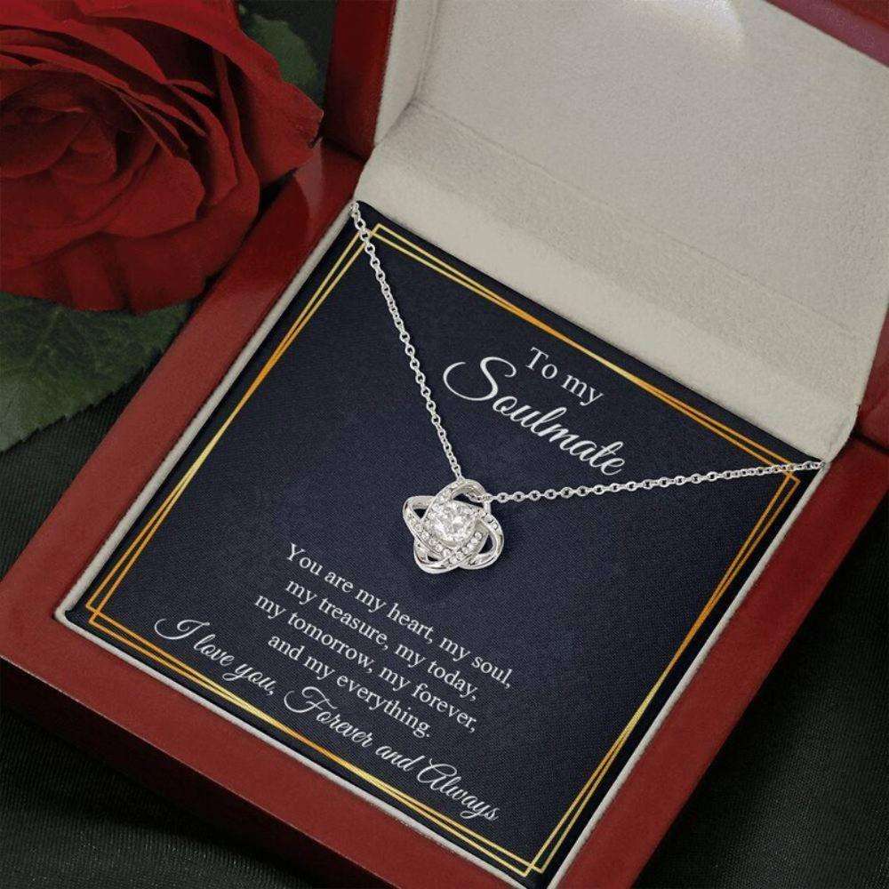 Girlfriend Necklace, Necklace For Girlfriend, Soulmate Gift, Gift For Girlfriend, Anniversary Rakva