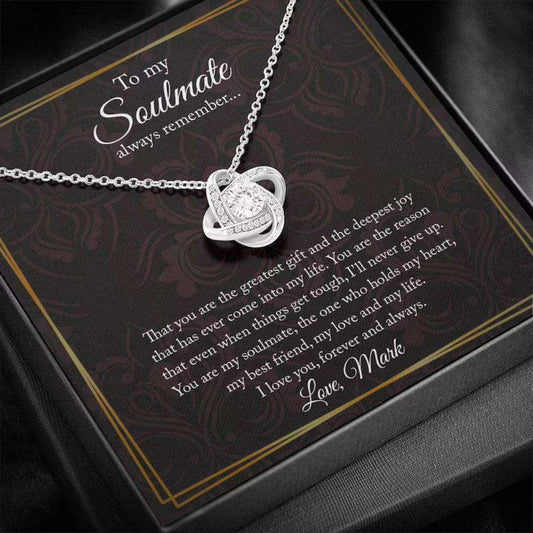 Girlfriend Necklace, Necklace For Girlfriend, Soulmate Gift, Gift For Girlfriend, Anniversary Rakva