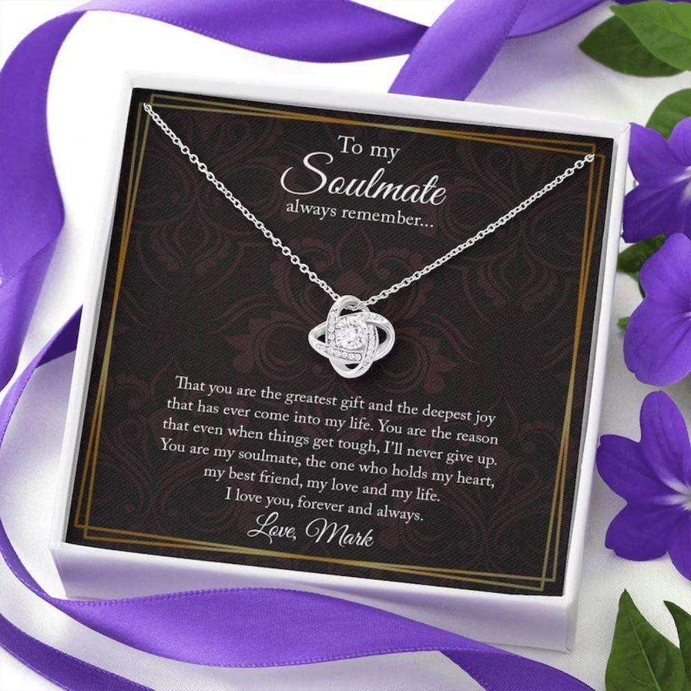 Girlfriend Necklace, Necklace For Girlfriend, Soulmate Gift, Gift For Girlfriend, Anniversary Rakva