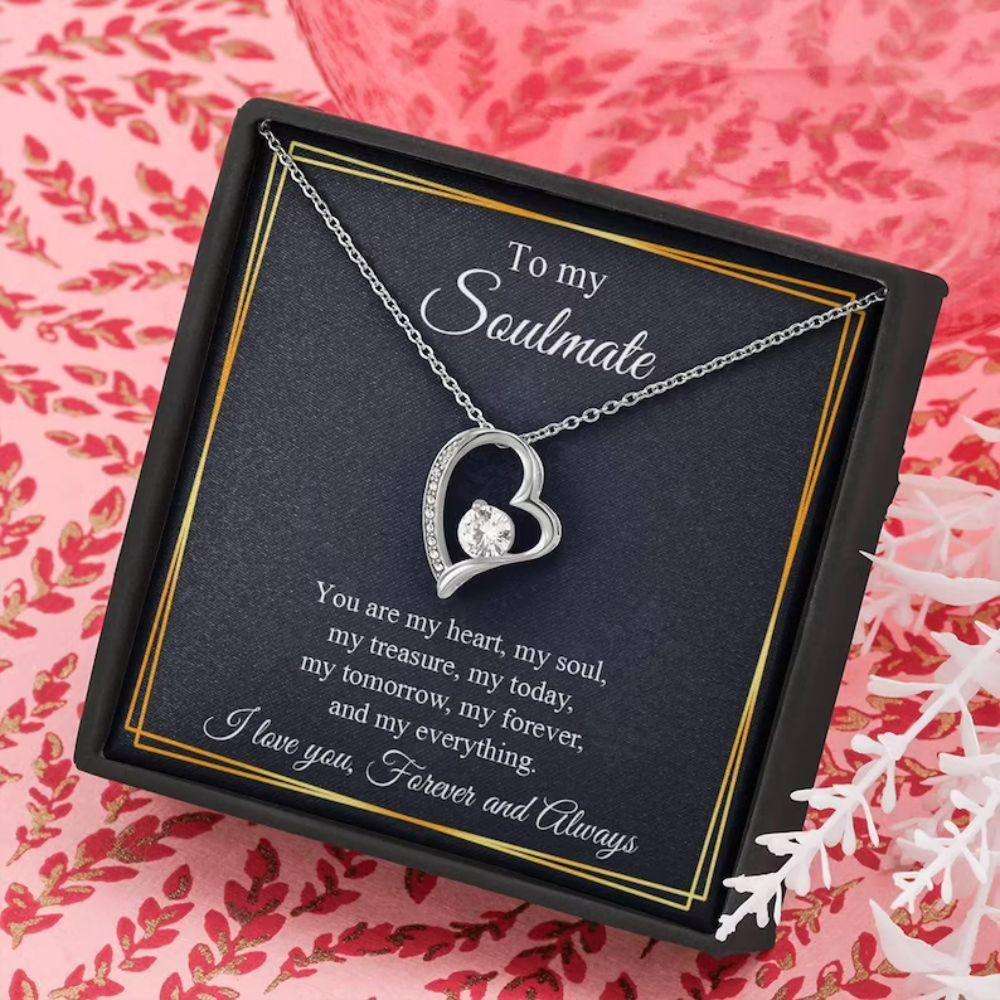 Girlfriend Necklace, Necklace For Girlfriend, Soulmate Gift, Gift For Girlfriend, Anniversary Rakva