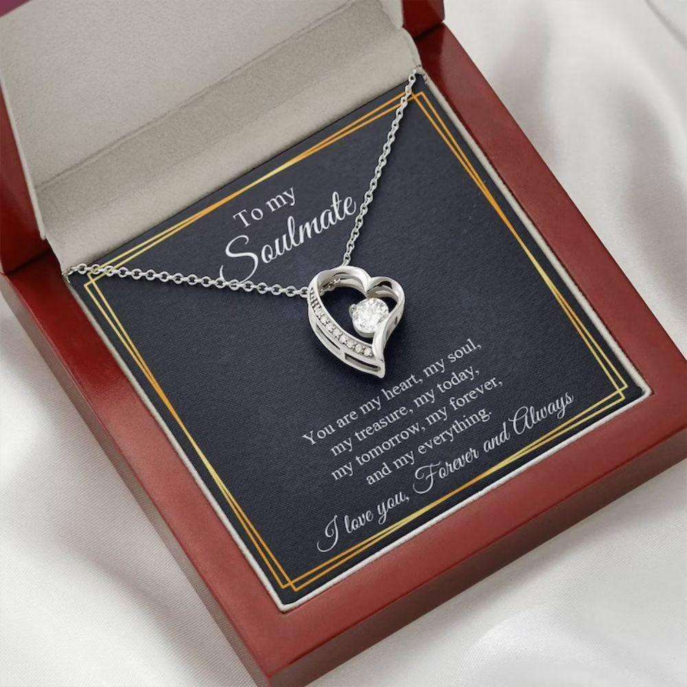 Girlfriend Necklace, Necklace For Girlfriend, Soulmate Gift, Gift For Girlfriend, Anniversary Rakva