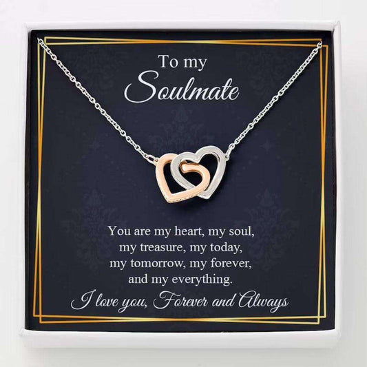 Girlfriend Necklace, Necklace For Girlfriend, Soulmate Gift, Gift For Girlfriend, Anniversary Rakva