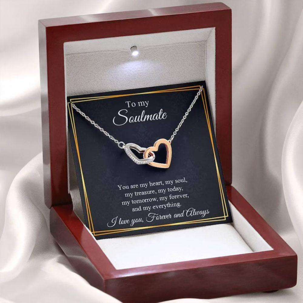 Girlfriend Necklace, Necklace For Girlfriend, Soulmate Gift, Gift For Girlfriend, Anniversary Rakva