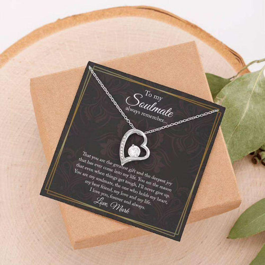 Girlfriend Necklace, Necklace For Girlfriend, Soulmate Gift, Gift For Girlfriend, Anniversary Rakva