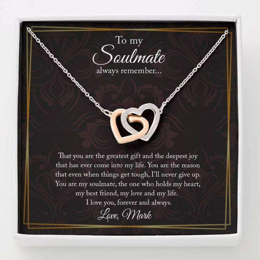 Girlfriend Necklace, Necklace For Girlfriend, Soulmate Gift, Gift For Girlfriend, Anniversary Rakva