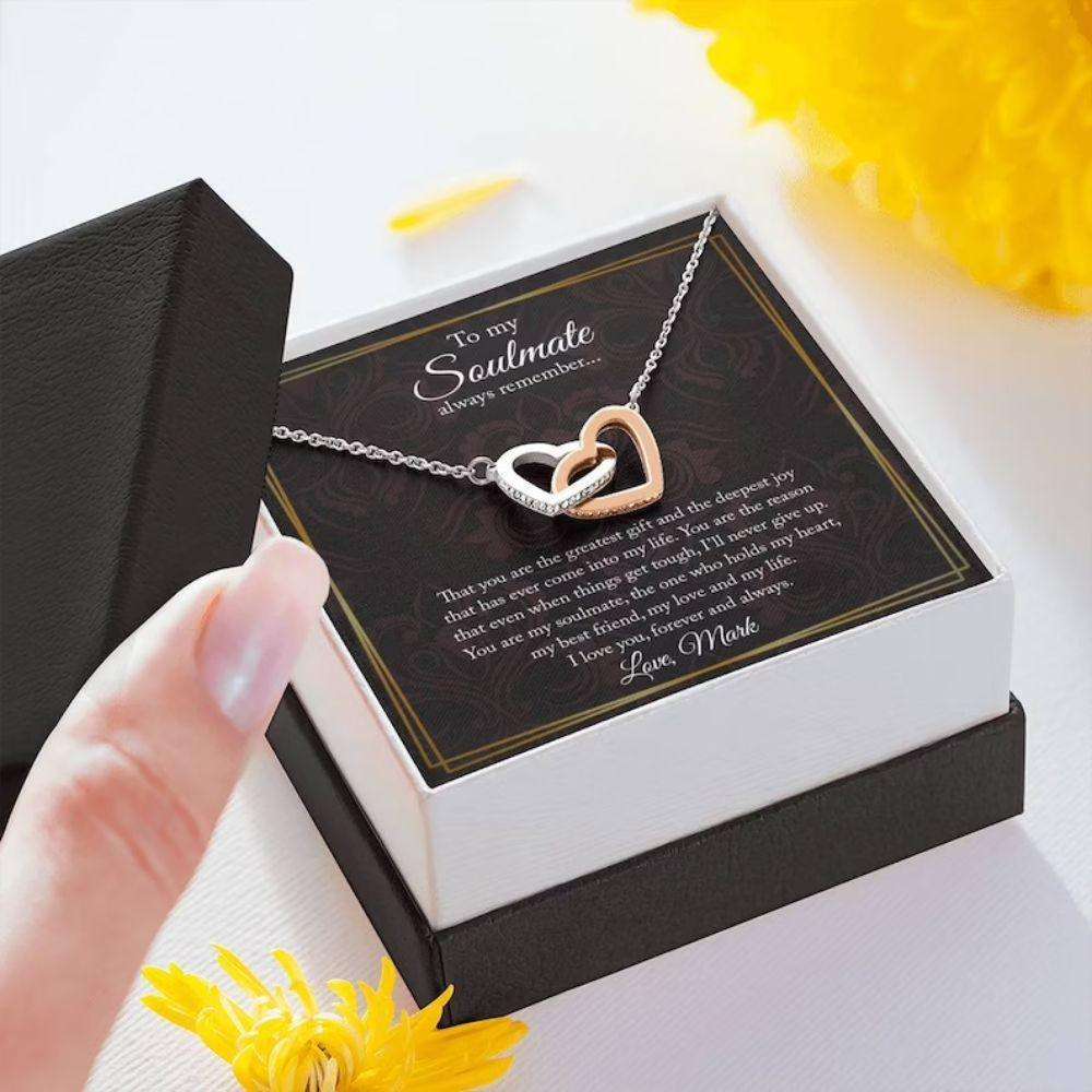 Girlfriend Necklace, Necklace For Girlfriend, Soulmate Gift, Gift For Girlfriend, Anniversary Rakva