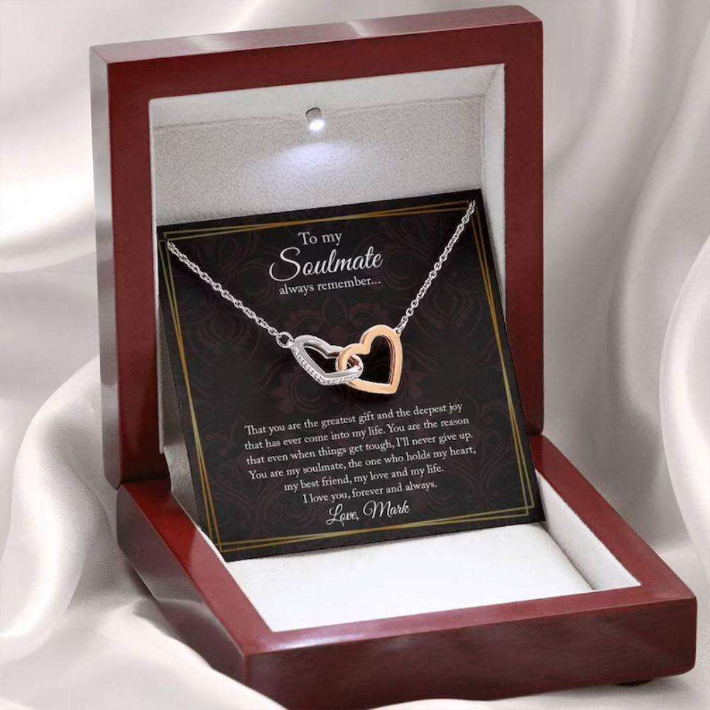 Girlfriend Necklace, Necklace For Girlfriend, Soulmate Gift, Gift For Girlfriend, Anniversary Rakva