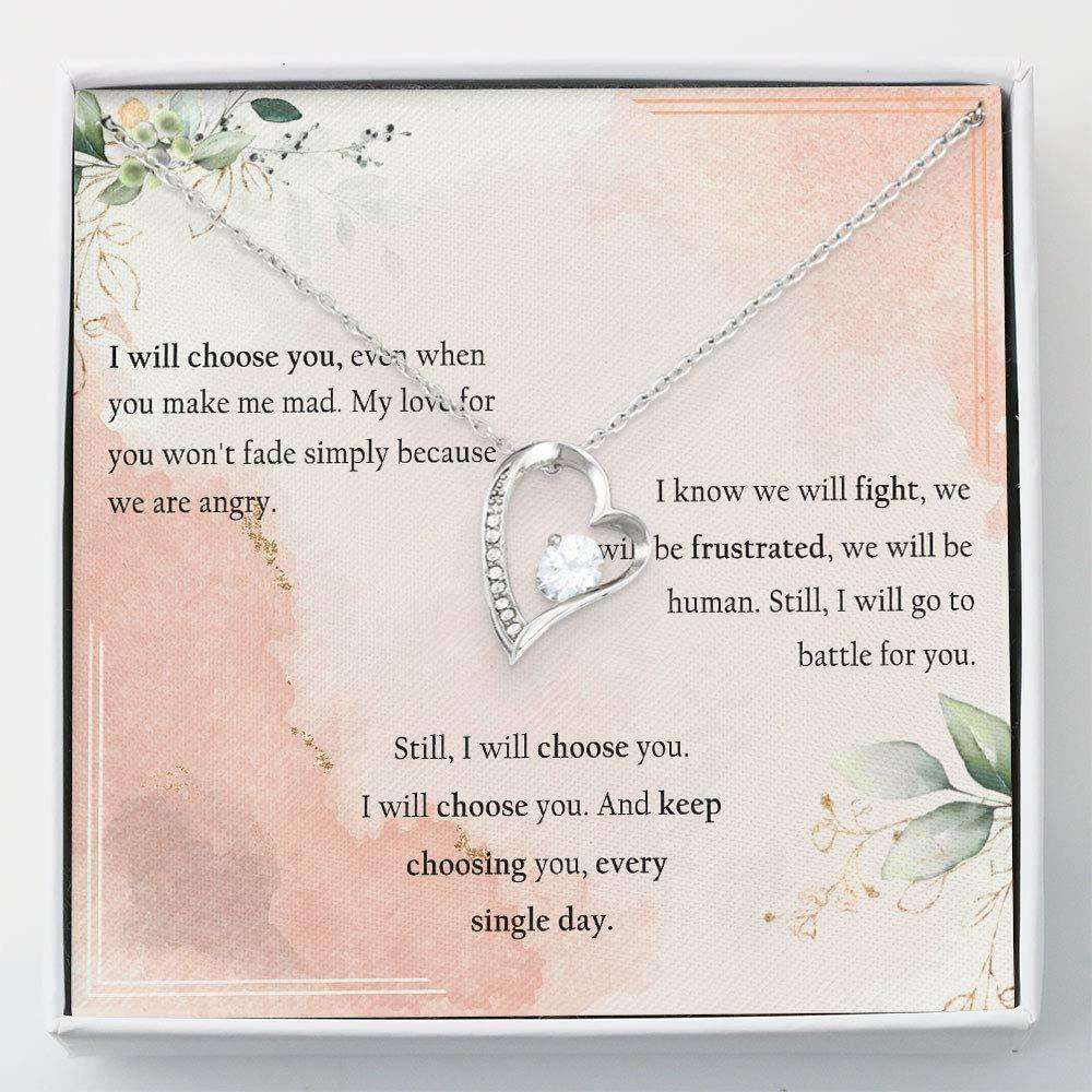 Girlfriend Necklace, Necklace For Women Girl “ I Will Choose You Necklace “ Gift For Her Necklace Gifts For Friend Rakva