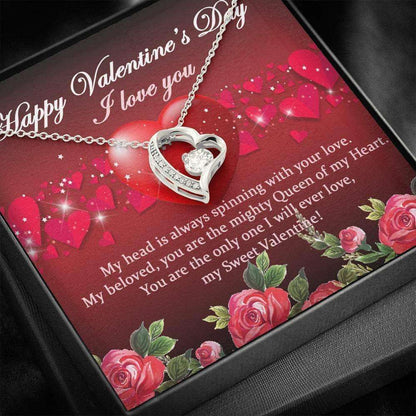 Girlfriend Necklace, Necklace Heart Pendant Jewelry Valentines Gift For Girlfriend “ My Sweet Valentine Gifts For Friend Rakva