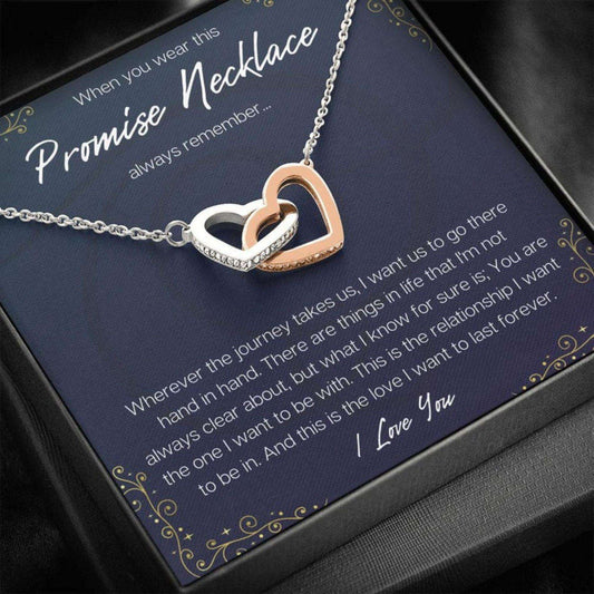 Girlfriend Necklace, Promise Necklace For Girlfriend From Boyfriend, Valentines Day Gift For Girlfriend, Anniversary Necklace Gift For Girlfriend Gifts For Friend Rakva