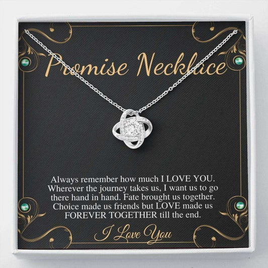 Girlfriend Necklace, Promise Necklace For Girlfriend From Boyfriend, Valentines Day Gift For Girlfriend, Anniversary Necklace Gifts For Friend Rakva