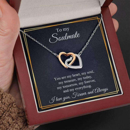 Girlfriend Necklace, Soulmate Gift Necklace, Necklace For Girlfriend, Gift For Girlfriend Anniversary Gifts For Friend Rakva