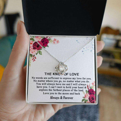 Girlfriend Necklace, The Knot Of Love Necklace For Girlfriend, Girlfriend Gift On Her Birthday, Anniversary Gift For Girlfriend Gifts For Friend Rakva