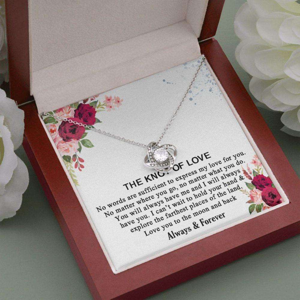 Girlfriend Necklace, The Knot Of Love Necklace For Girlfriend, Girlfriend Gift On Her Birthday, Anniversary Gift For Girlfriend Gifts For Friend Rakva