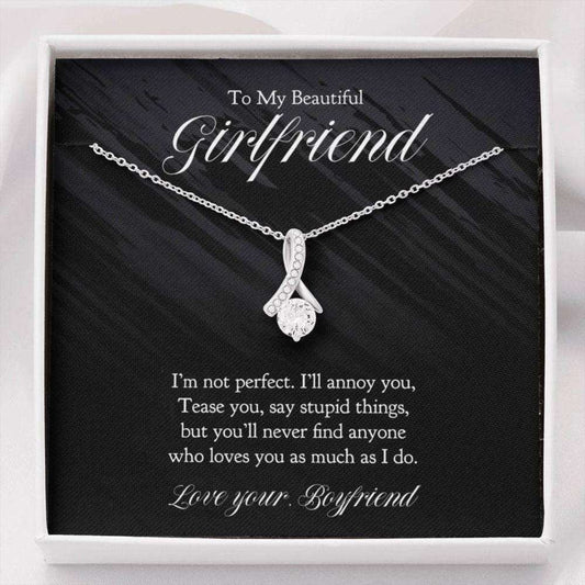Girlfriend Necklace, To My Girlfriend Necklace “ Birthday Christmas Gift For Girlfriend From Boyfriend Gifts For Friend Rakva