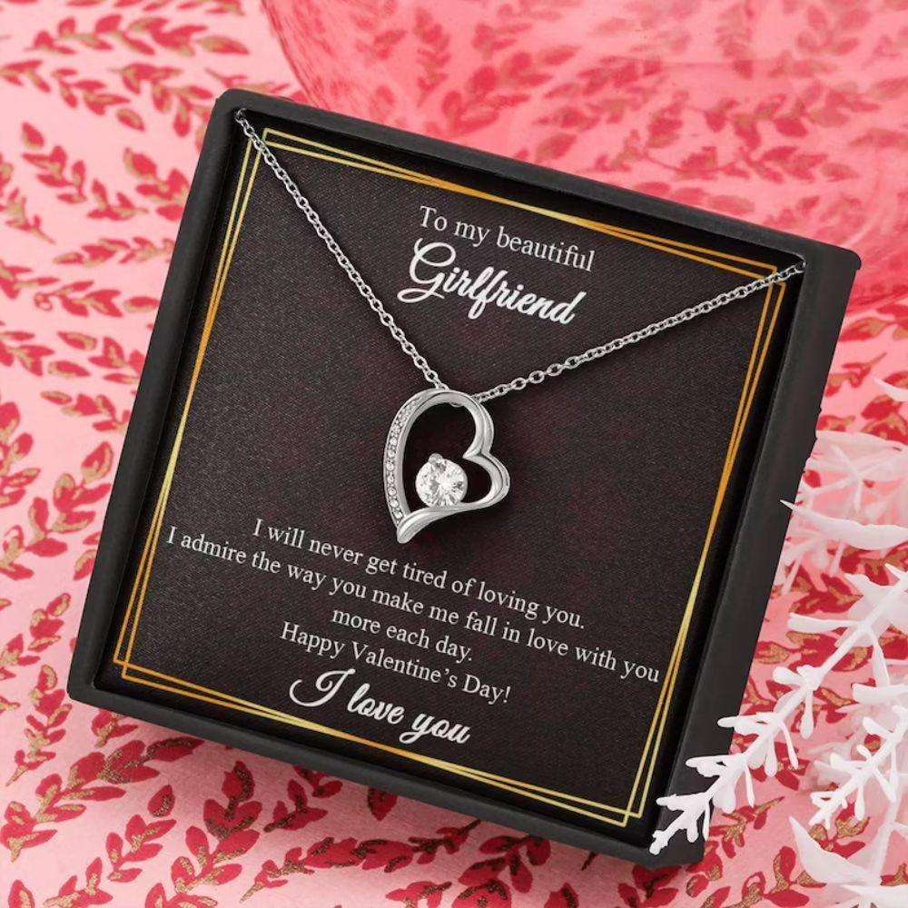Girlfriend Necklace, To My Girlfriend Necklace, Gift For Her, Necklace For Girlfriend, Valentine Gift Rakva