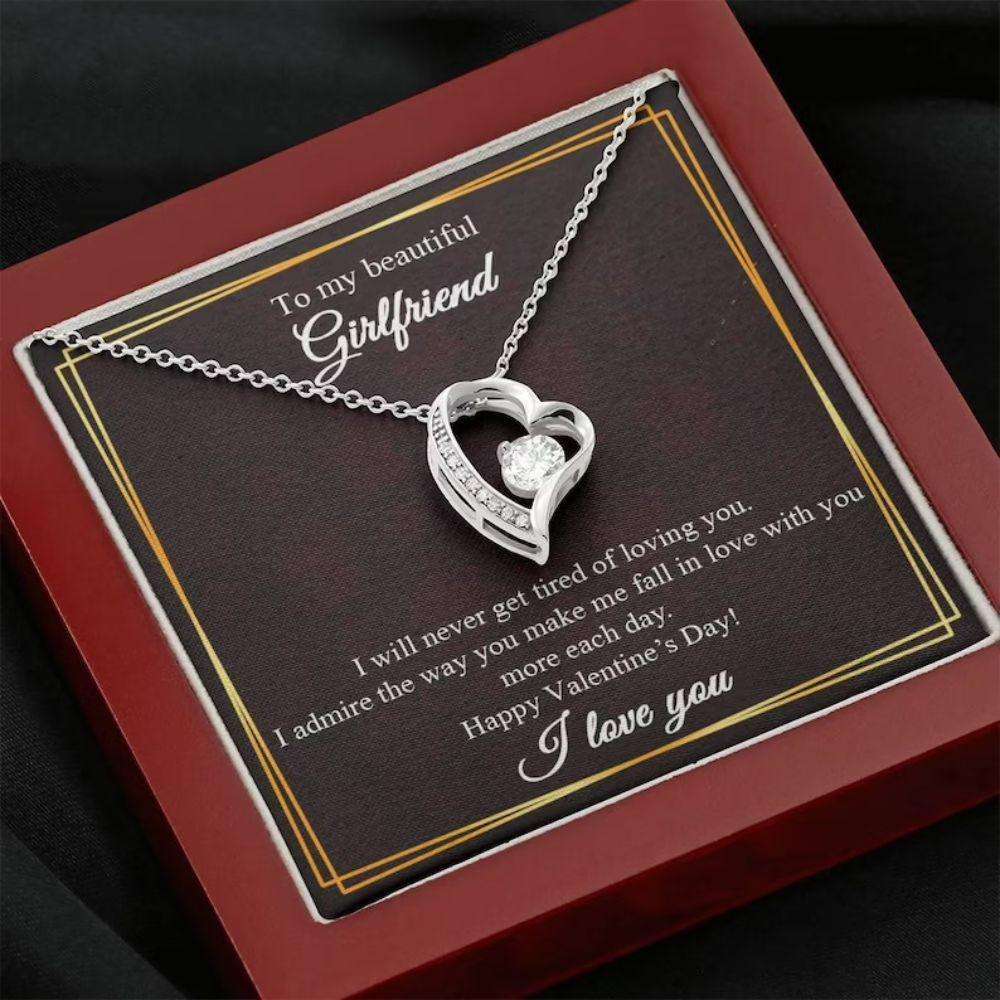 Girlfriend Necklace, To My Girlfriend Necklace, Gift For Her, Necklace For Girlfriend, Valentine Gift Rakva