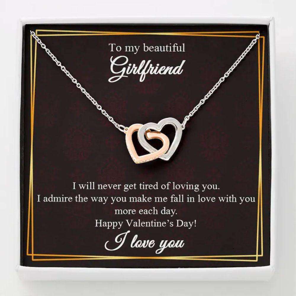 Girlfriend Necklace, To My Girlfriend Necklace, Gift For Her, Necklace For Girlfriend, Valentine Gift Rakva