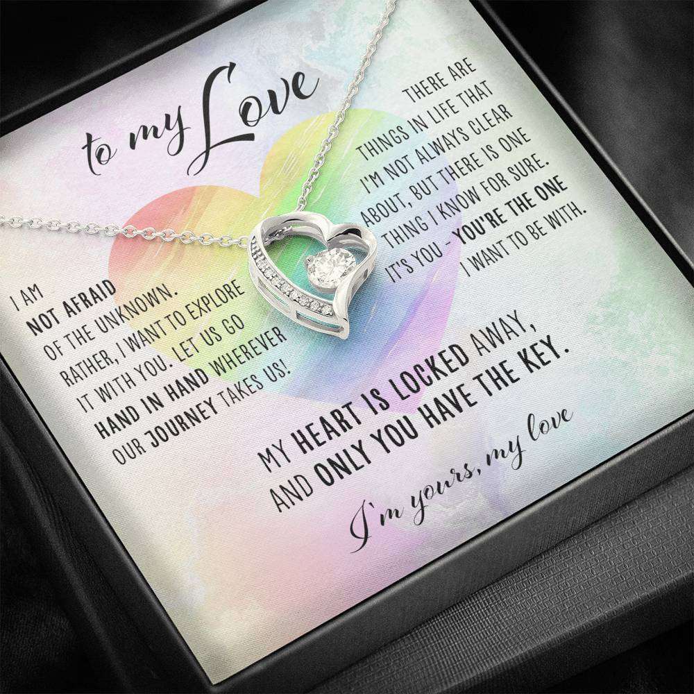 Girlfriend Necklace, To My Love “ Lesbian Gay Lgbtq Forever Love Necklace Gifts For Friend Rakva