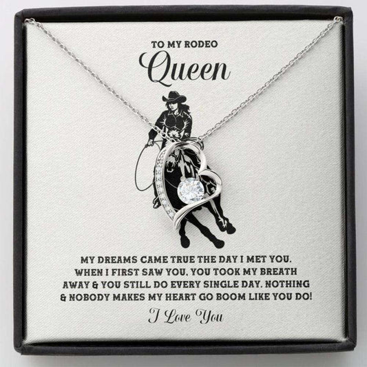Girlfriend Necklace, To My Rodeo Queen Necklace “ Birthday Gift For Rodeo Girlfriend Gifts For Friend Rakva