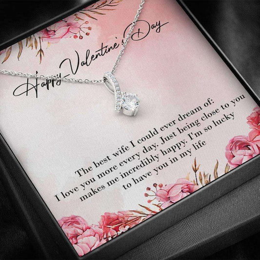 Girlfriend Necklace, Valentine Day Gift For Girlfriend Necklace “ Necklace With Gift Box For Karwa Chauth Rakva