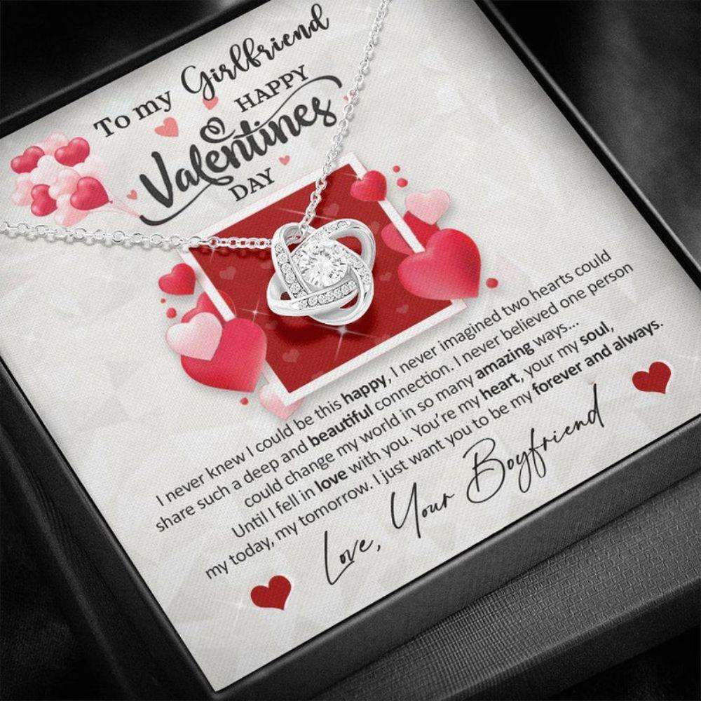 Girlfriend Necklace, Valentine’S Day Necklace Gift For Girlfriend From Boyfriend, Promise Necklace Gift For Fiance Gifts For Friend Rakva