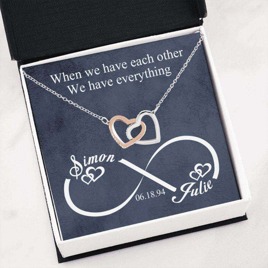 Girlfriend Necklace, When We Have Each Other Necklace For Wife Or Girlfriend, Girlfriend Gift From Boyfriend Gifts For Friend Rakva