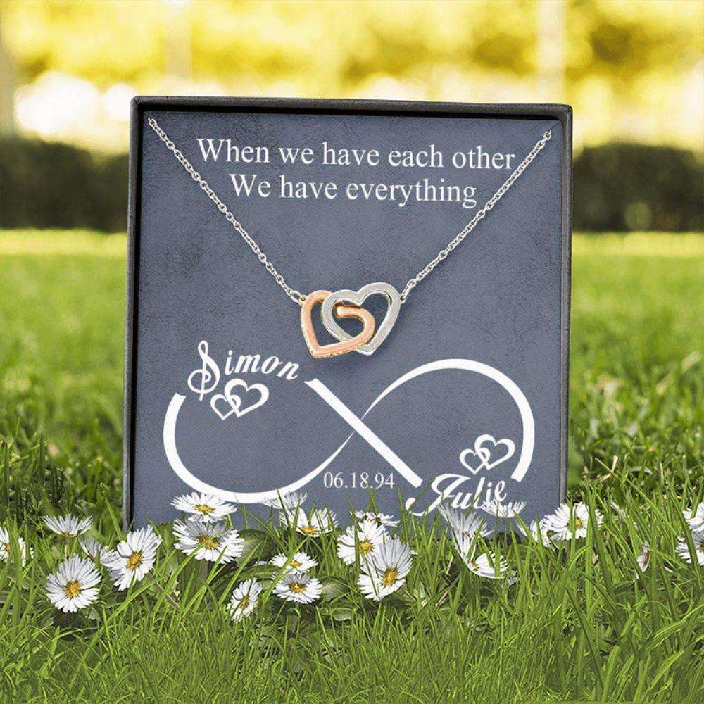 Girlfriend Necklace, When We Have Each Other Necklace For Wife Or Girlfriend, Girlfriend Gift From Boyfriend Gifts For Friend Rakva