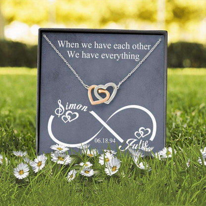 Girlfriend Necklace, When We Have Each Other Necklace For Wife Or Girlfriend, Girlfriend Gift From Boyfriend Gifts For Friend Rakva