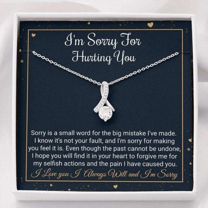 Girlfriend Necklace, Wife Necklace, I’M Sorry Gift, Apology Gift, Forgive Me, Sorry Gift For A Friend Or Partner For Karwa Chauth Rakva