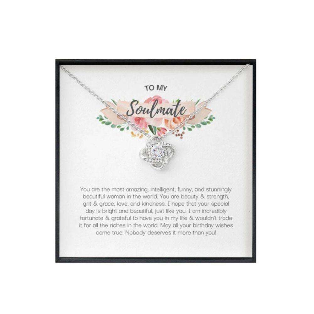 Girlfriend Necklace, Wife Necklace, Soulmate Gift For Birthday, Unique Gifts For Girlfriend, Sentimental Gifts For Wife Necklace For Karwa Chauth Rakva