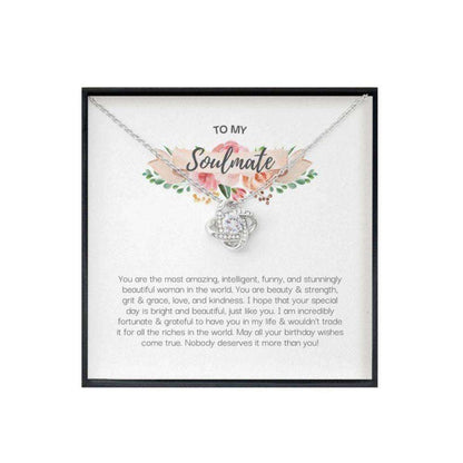 Girlfriend Necklace, Wife Necklace, Soulmate Gift For Birthday, Unique Gifts For Girlfriend, Sentimental Gifts For Wife Necklace For Karwa Chauth Rakva