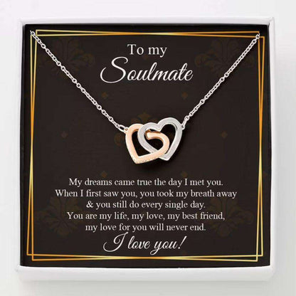 Girlfriend Necklace, Wife Necklace, To My Soulmate Necklace Gift, Gift For Girlfriend, Soulmate Necklace, Gift For Her Rakva