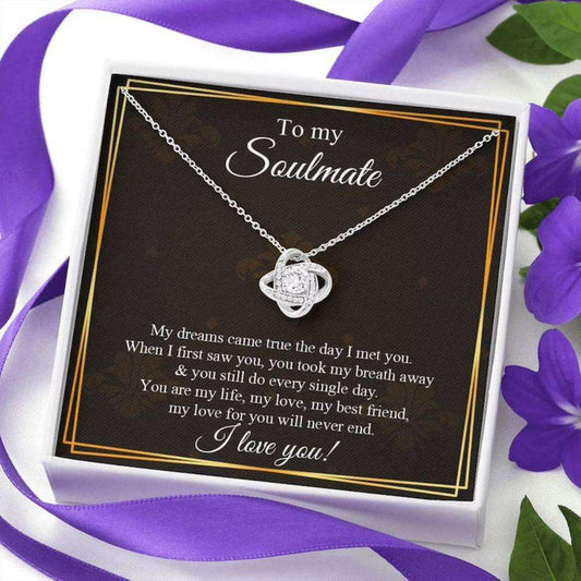Girlfriend Necklace, Wife Necklace, To My Soulmate Necklace Gift, Gift For Girlfriend, Soulmate Necklace, Gift For Her Rakva