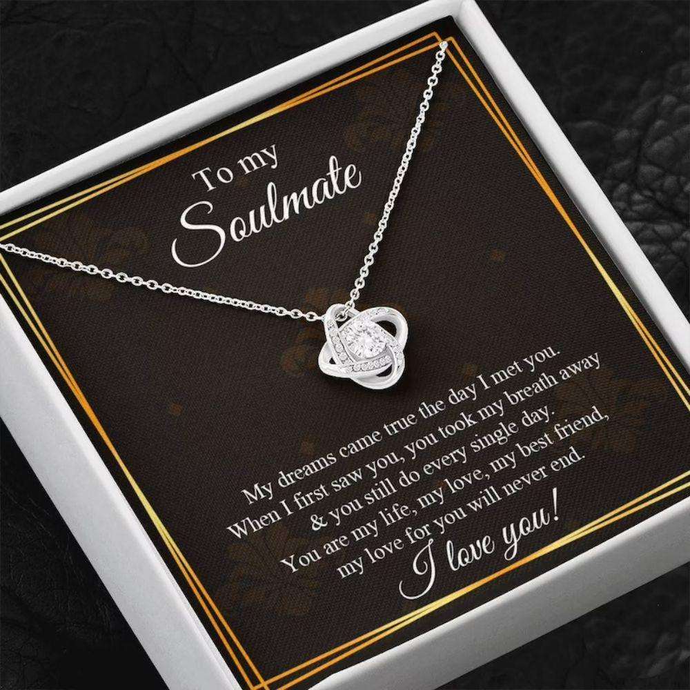 Girlfriend Necklace, Wife Necklace, To My Soulmate Necklace Gift, Gift For Girlfriend, Soulmate Necklace, Gift For Her Rakva