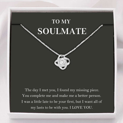 Girlfriend Necklace, Wife Necklace, To My Soulmate Necklace, You Complete Me, Gift For Wife, Girlfriend, Fiance, Future Wife For Karwa Chauth Rakva