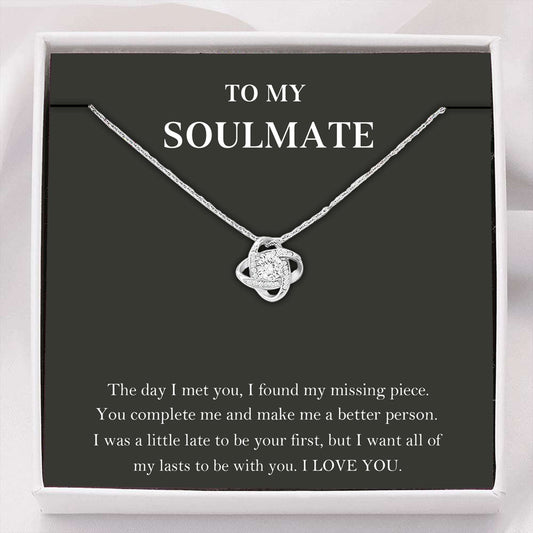 Girlfriend Necklace, Wife Necklace, To My Soulmate Necklace, You Complete Me, Gift For Wife, Girlfriend, Fiance, Future Wife For Karwa Chauth Rakva