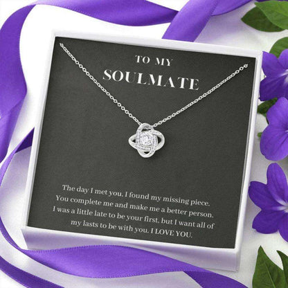 Girlfriend Necklace, Wife Necklace, To My Soulmate Necklace, You Complete Me, Gift For Wife, Girlfriend, Fiance, Future Wife For Karwa Chauth Rakva