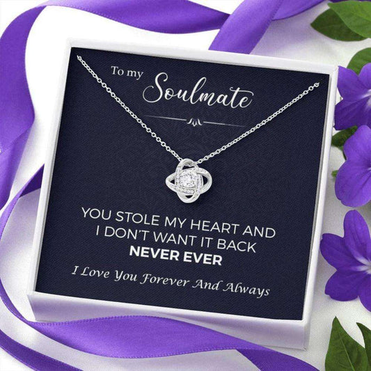 Girlfriend Necklace, Wife Necklace, To My Soulmate, You Stole My Heart Necklace “ Gift For Future Wife, Girlfriend, Fiance For Karwa Chauth Rakva