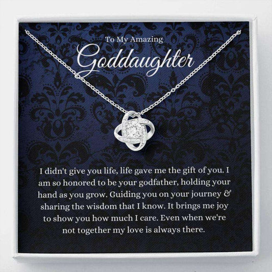 Goddaughter Necklace Gifts From Godfather, Baptism Gift, First Communion Gift For Girls Gifts For Daughter Rakva