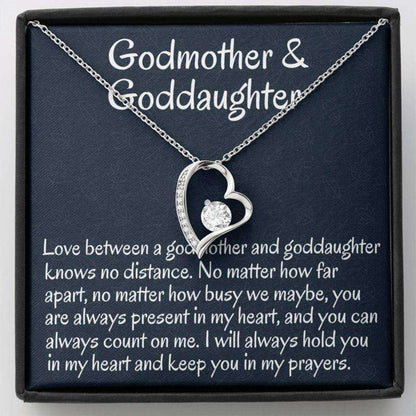 Goddaughter Necklace, Godmother & Goddaughter Gift Necklace, Necklace Gift For Baptism, Confirmation, Graduation Birthday Gifts For Daughter Rakva