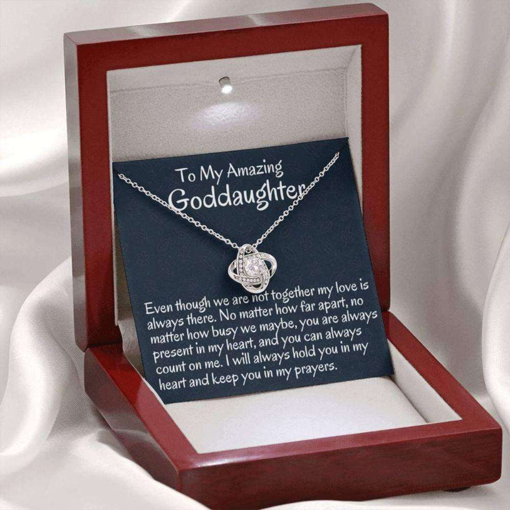 Goddaughter Necklace, To My Goddaughter Gift From Godmother Necklace Gift For Baptism, Confirmation, Graduation Birthday Gifts For Daughter Rakva
