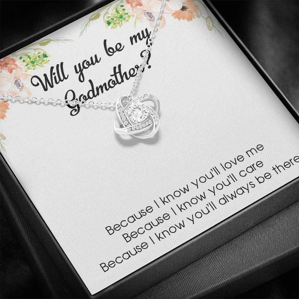 Godmother Necklace, Godmother Gift, Godmother Proposal Gift, Will You Be My Godmother Gifts For Goddaughter / Godson Necklace Rakva